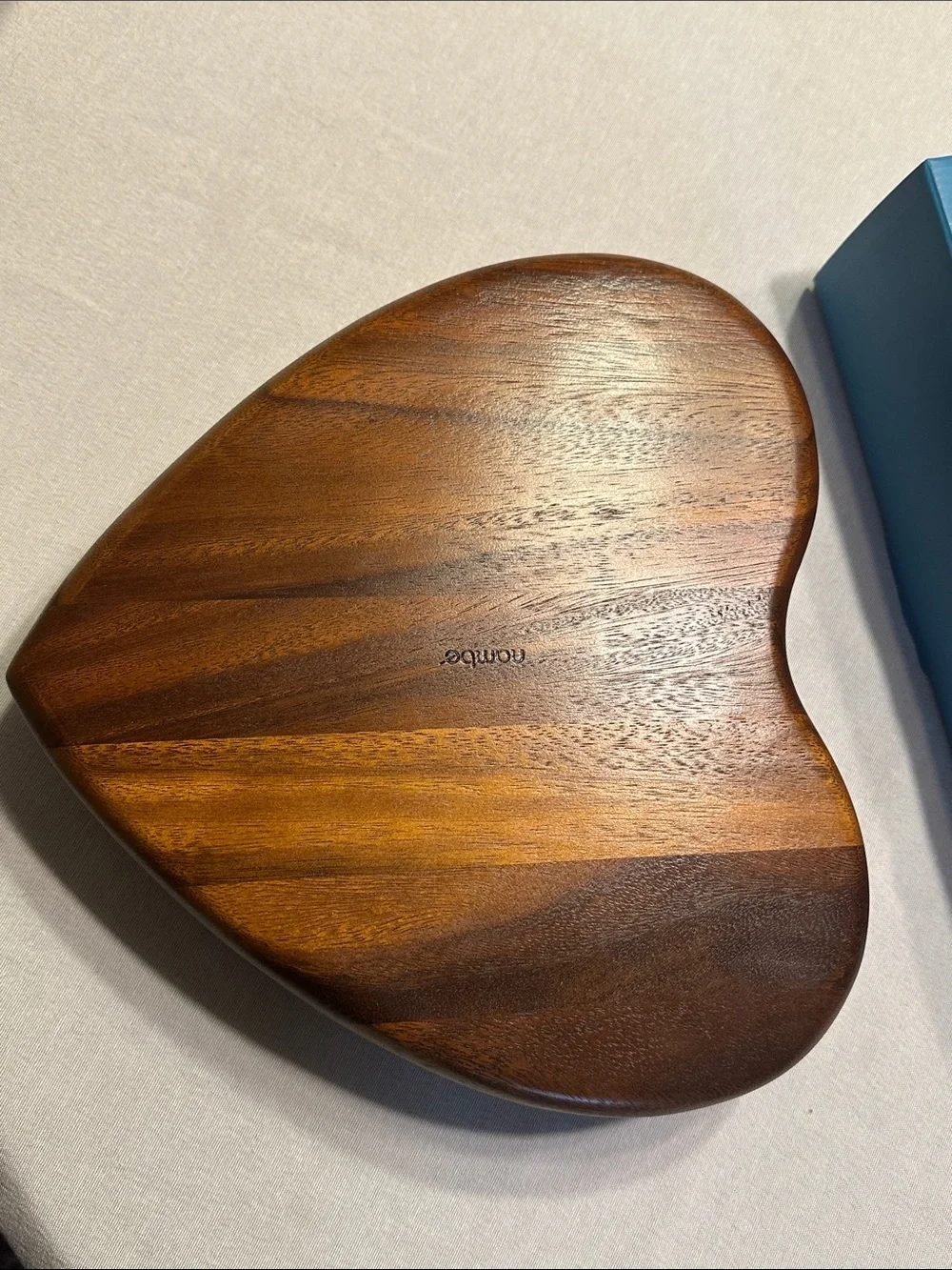 Nambe Heart Wood & Metal Chip and Dip